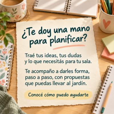 Consultoría. Información del servicio docente y acompañamiento para el jardín.