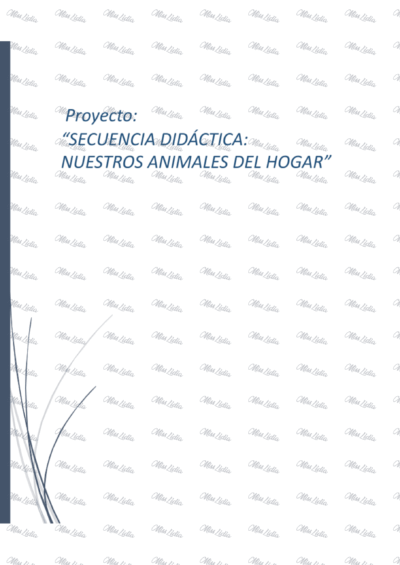 Secuencia Didáctica: Nuestros Animales del Hogar