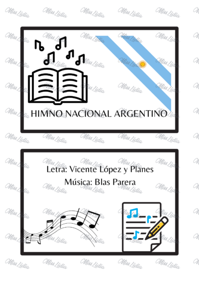 Himno Nacional con Pictogramas para Nivel Inicial