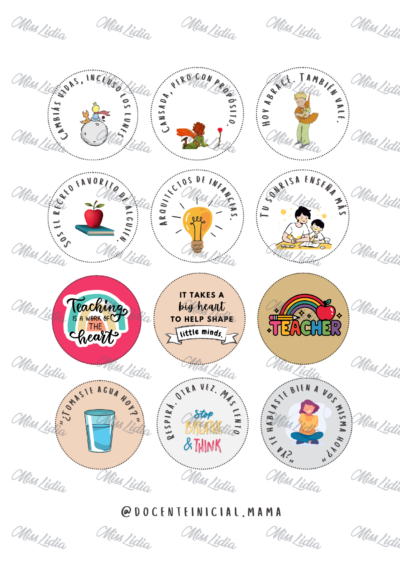 Stickers para Profes que Inspiran
