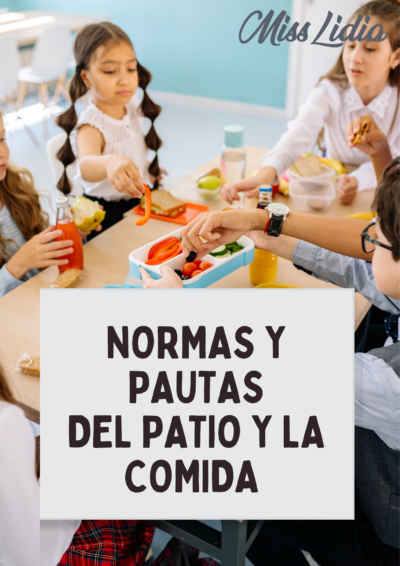 Normas del Patio y la Comida: Carteles y Pautas para Nivel Inicial