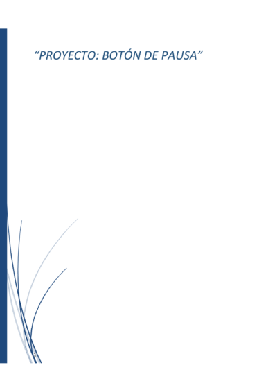 Portada Proyecto: Botón de Pausa