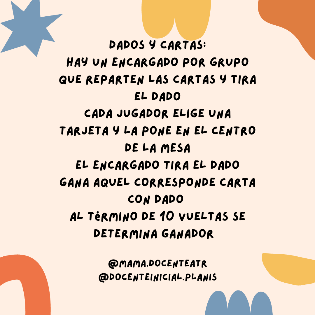 Grupo jugando con dados y tarjetas de constelaciones en Nivel Inicial