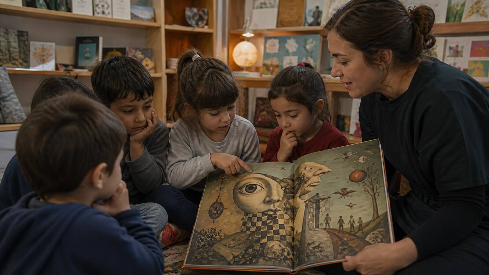 Lectura de álbumes de Anthony Browne en Nivel Inicial