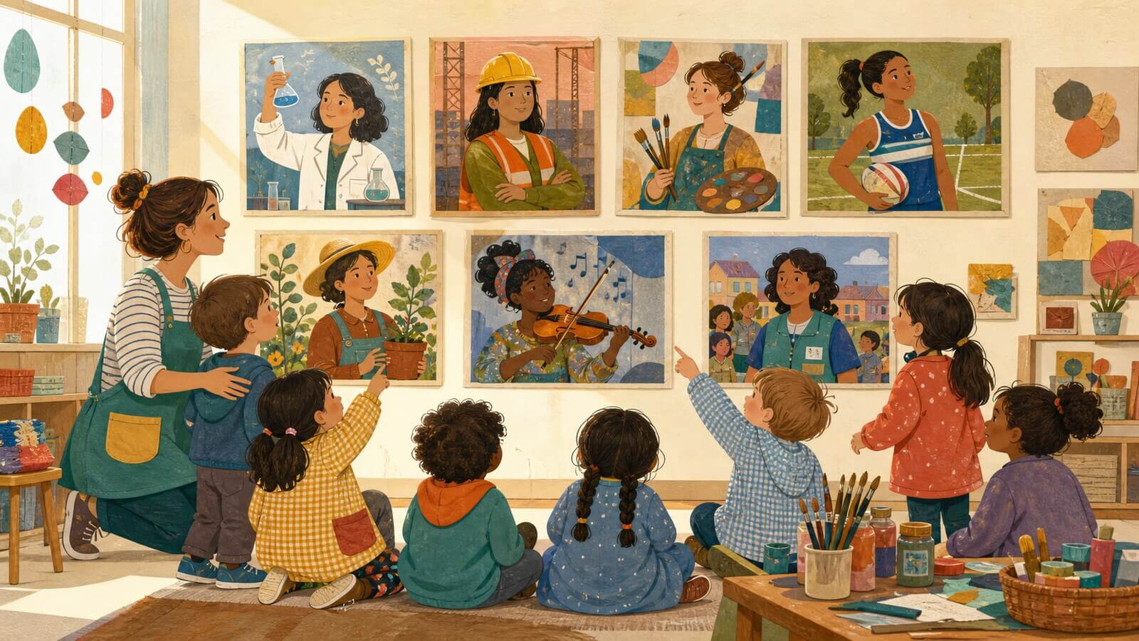 8 de marzo Día Internacional de la Mujer en Nivel Inicial con referentes diversas