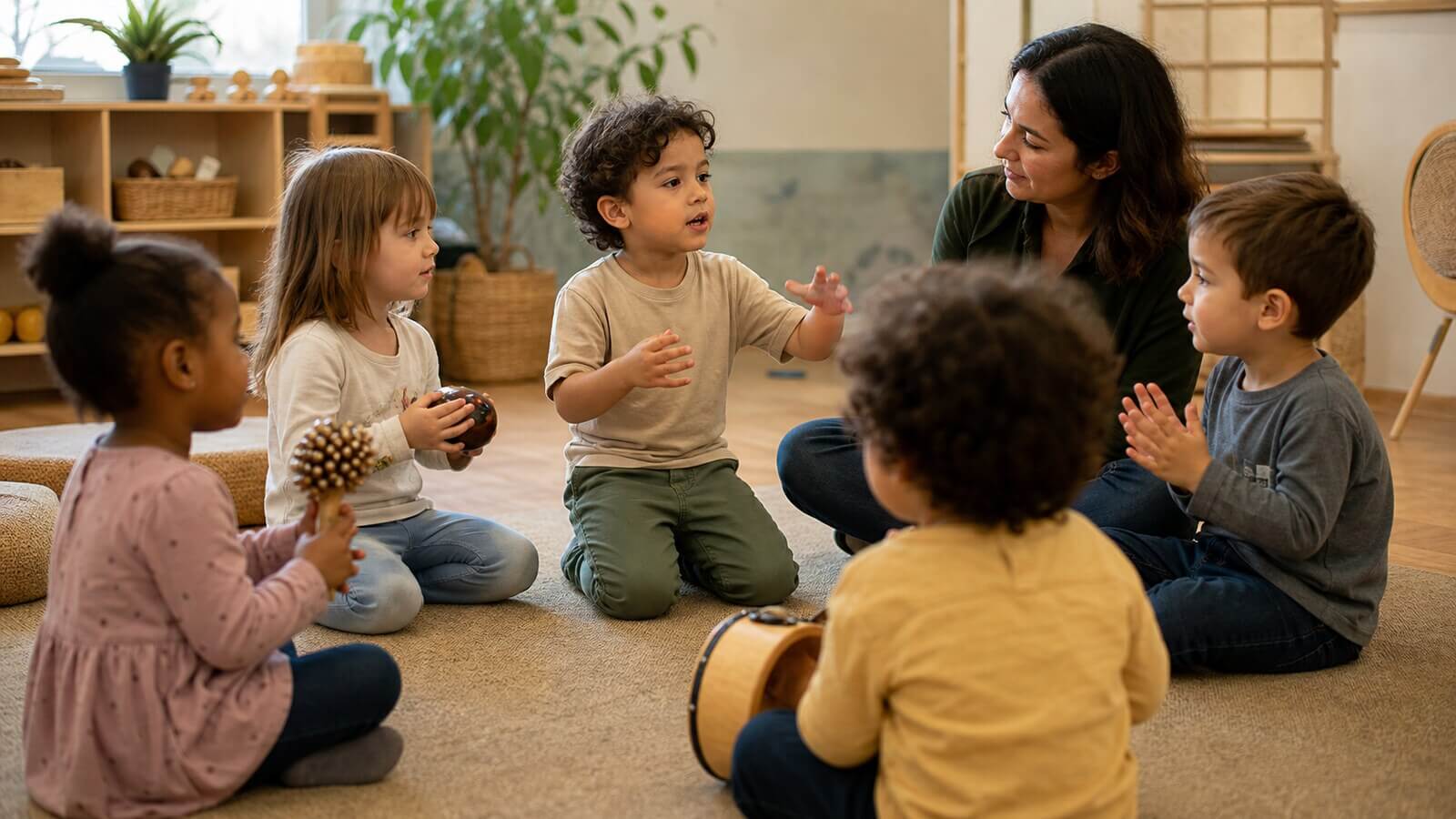 Movimiento corporal inspirado en una narración musical
