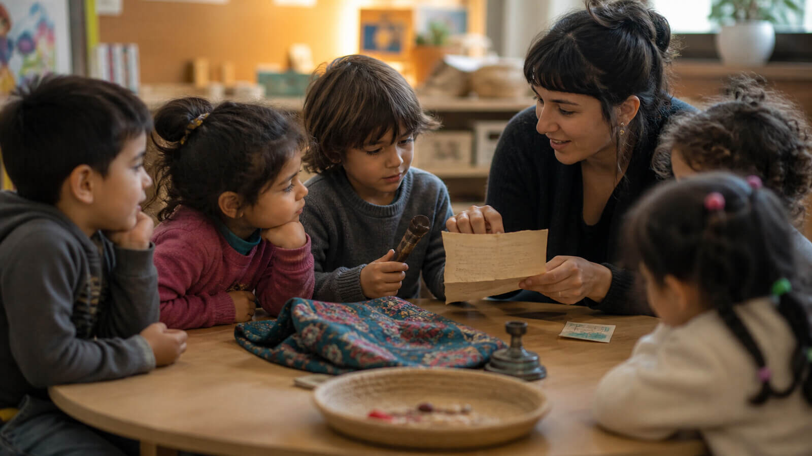 Objetos y relatos familiares compartidos en el jardín