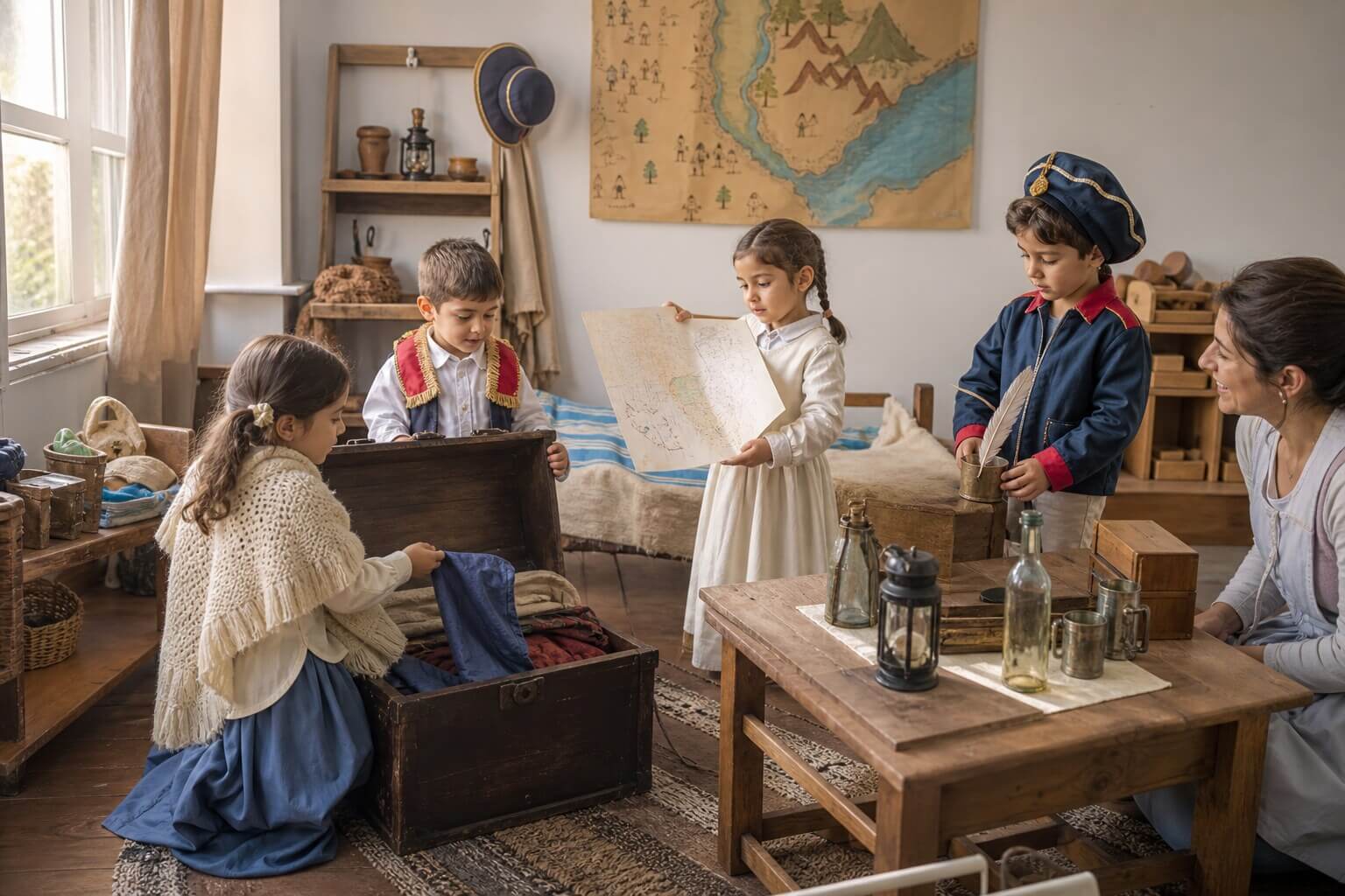 Juego dramático sobre la habitación de San Martín