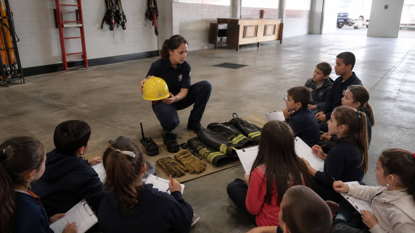 Estación de exploración de equipos de bomberos