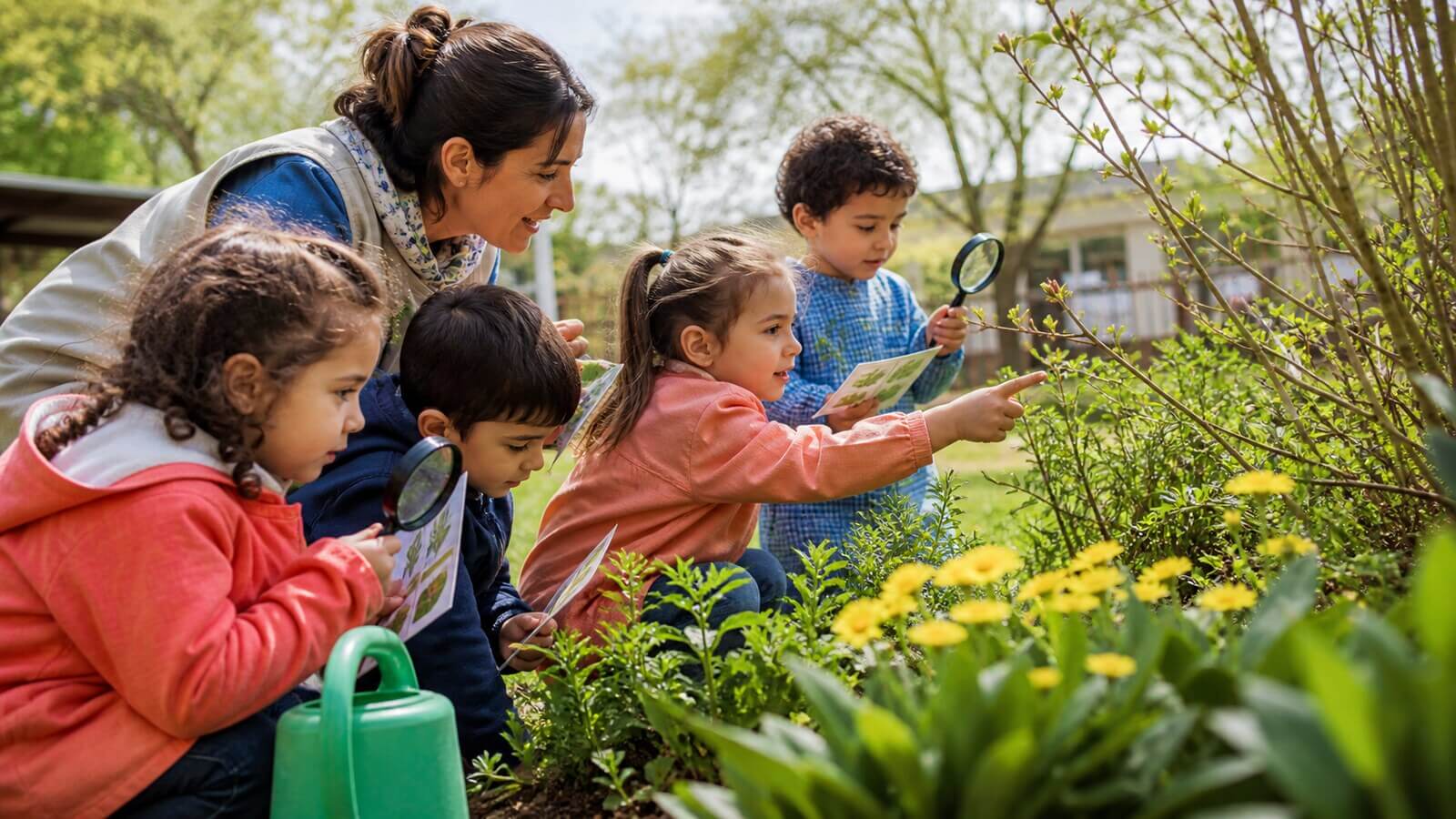 21 de septiembre Día de la Primavera en Nivel Inicial investigando cambios del jardín