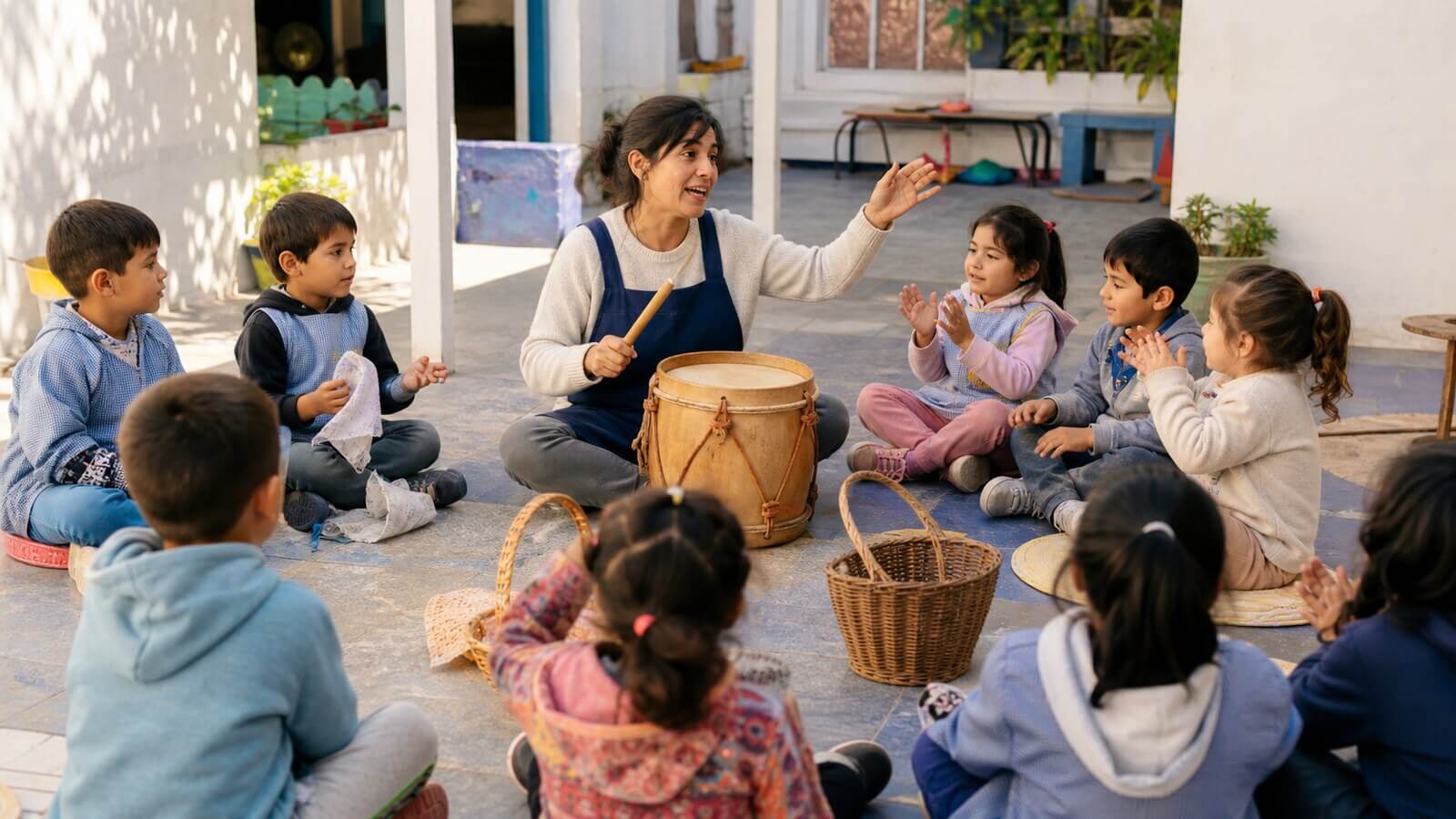 22 de agosto Día del Folclore en Nivel Inicial con música y participación infantil