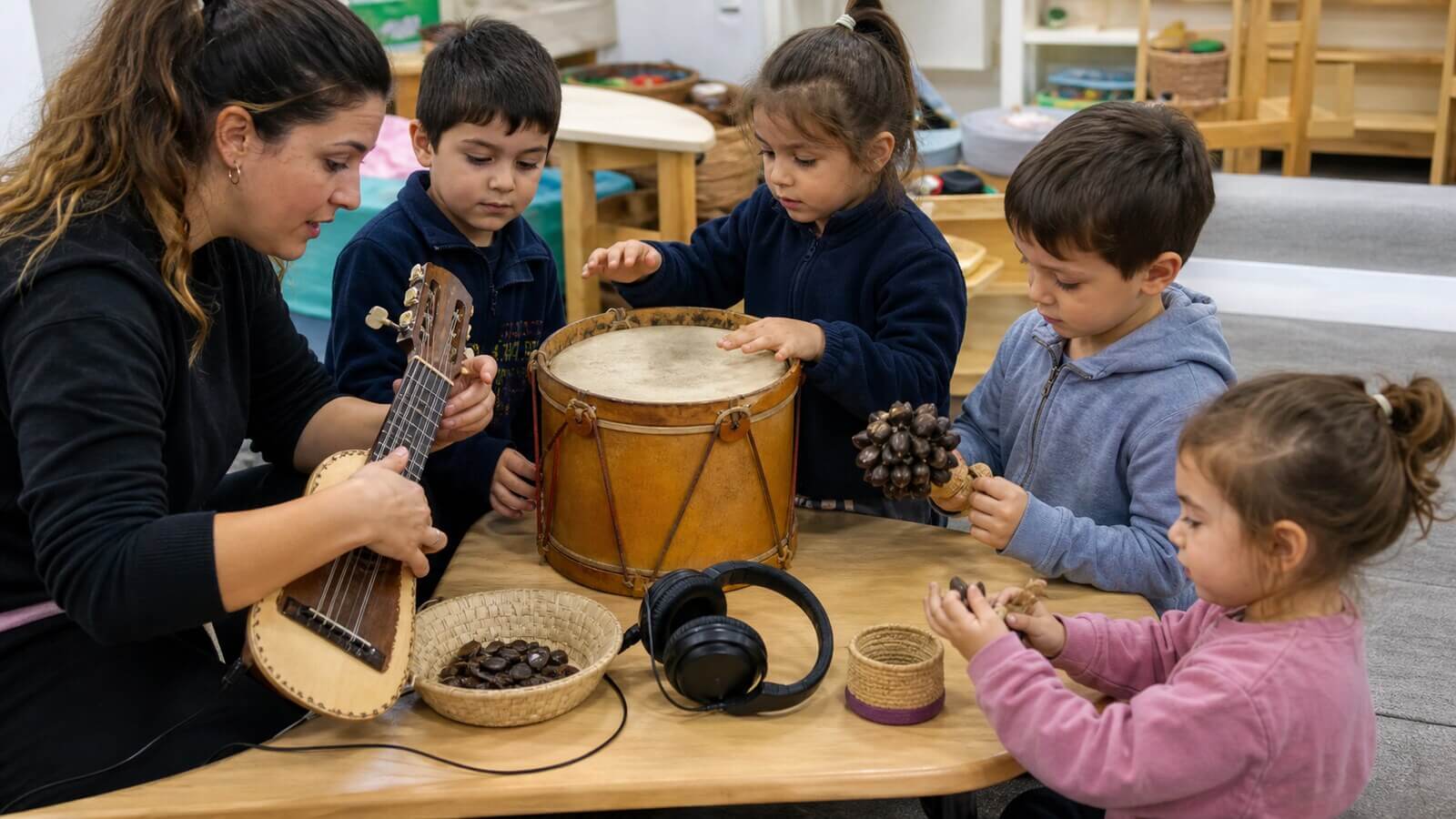 Exploración de instrumentos y ritmos del folclore argentino en Nivel Inicial
