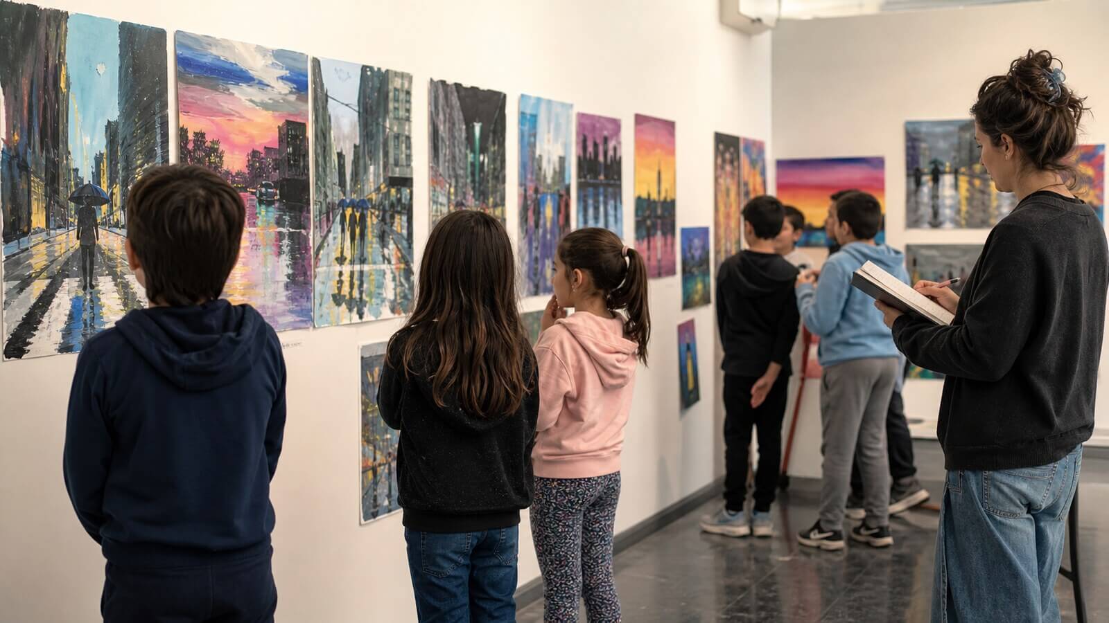 Galería de producciones infantiles sobre luz color y atmósfera