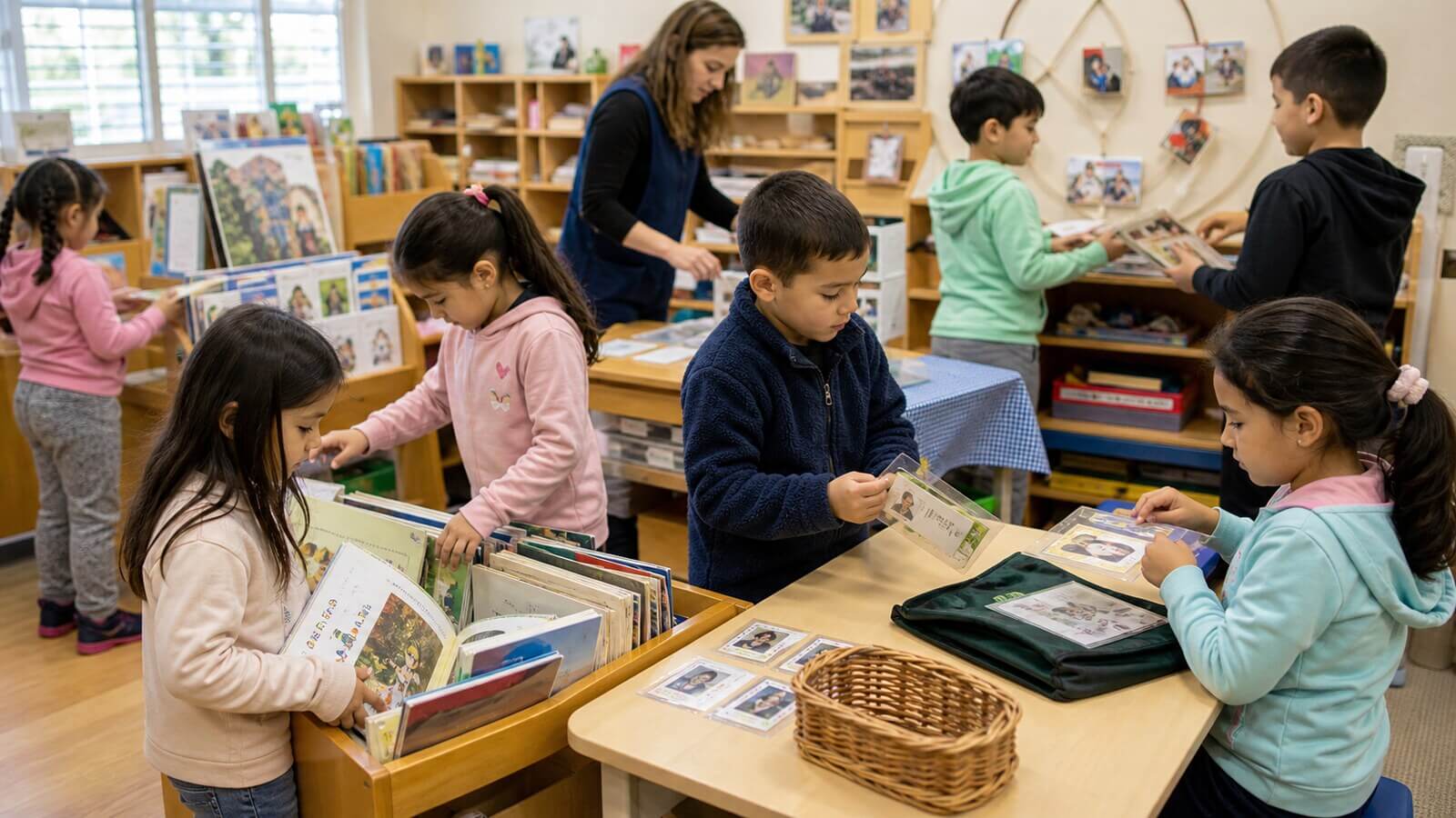 Biblioteca circulante y recomendaciones entre lectores de sala de 4