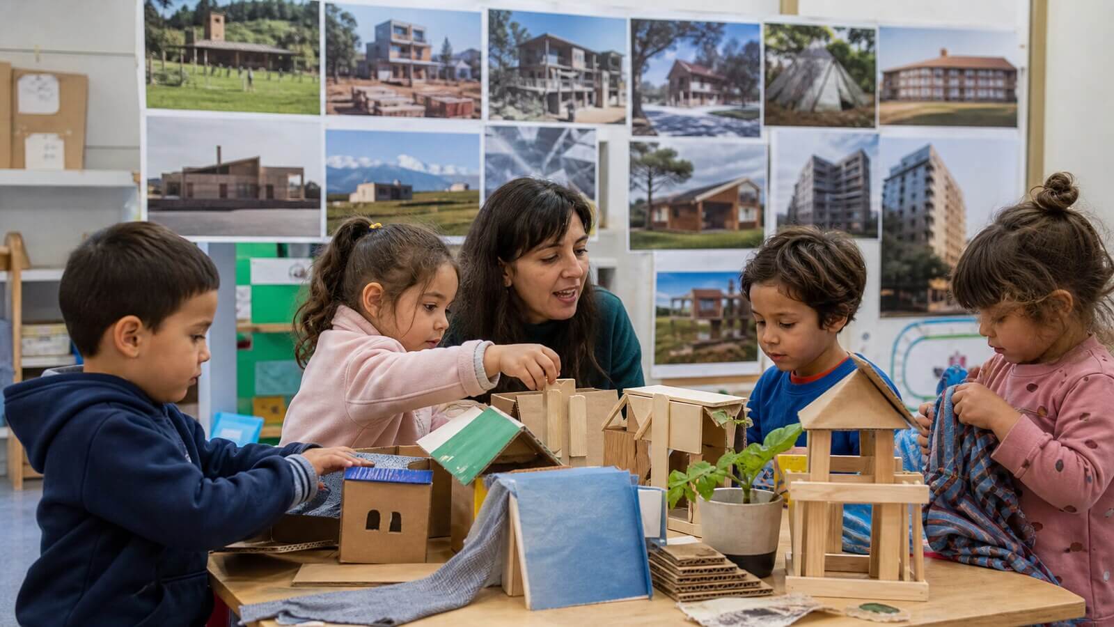Casas y modos de habitar en Nivel Inicial con viviendas diversas