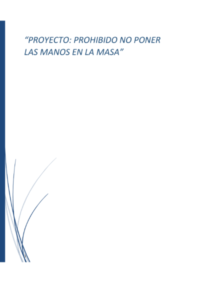 Portada Proyecto: Prohibido No Poner las Manos en la Masa