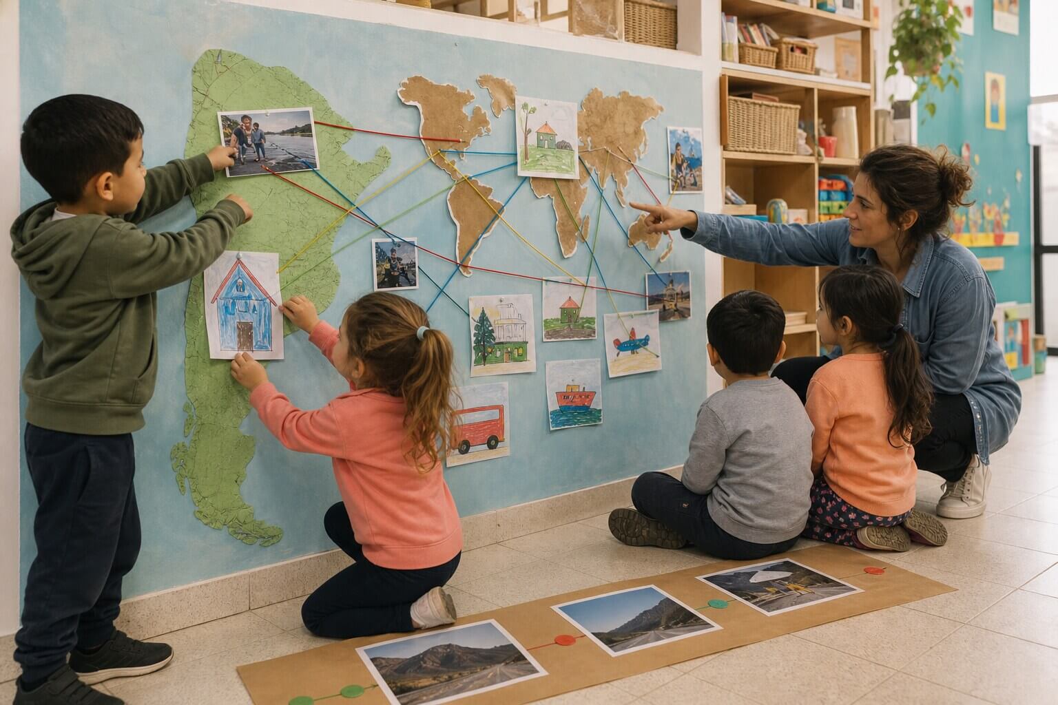Cartografía de historias migratorias en Nivel Inicial