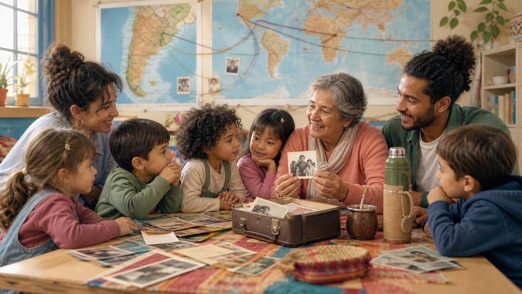 Día del Inmigrante en Nivel Inicial a partir de historias familiares