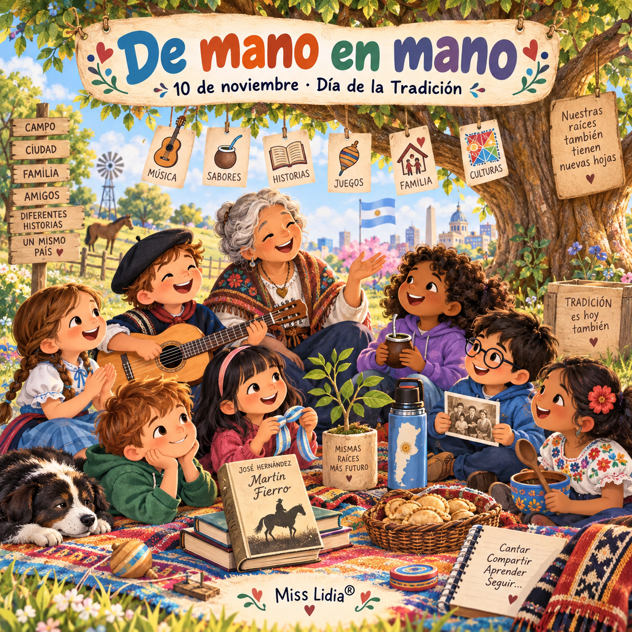 Portada de la canción De mano en mano de Miss Lidia