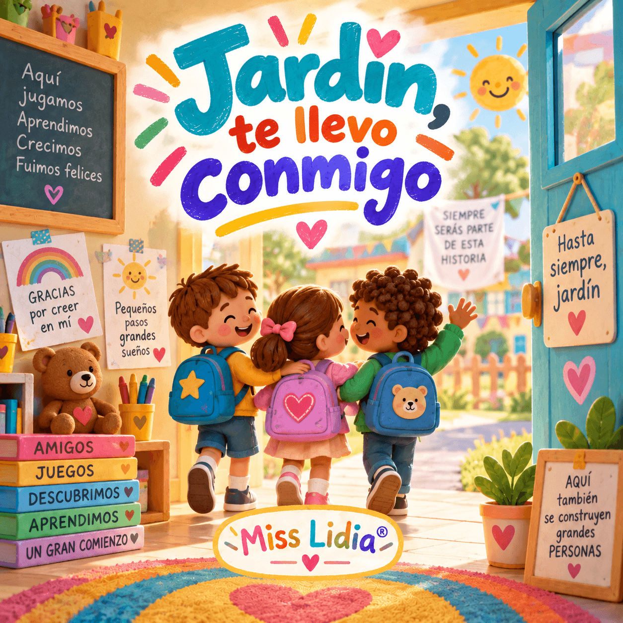 Jardín, te llevo conmigo — portada