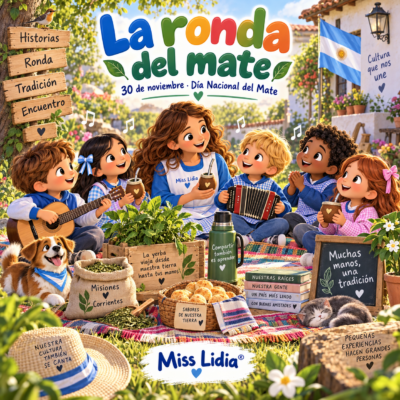 Portada de la canción La ronda del mate de Miss Lidia
