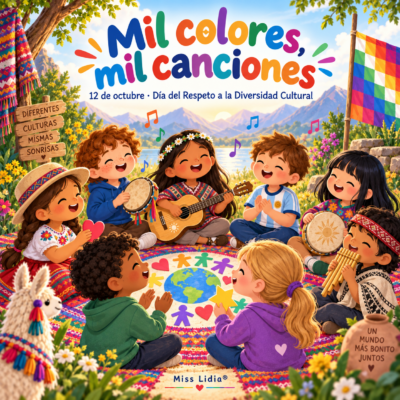 Portada de la canción Mil colores, mil canciones de Miss Lidia