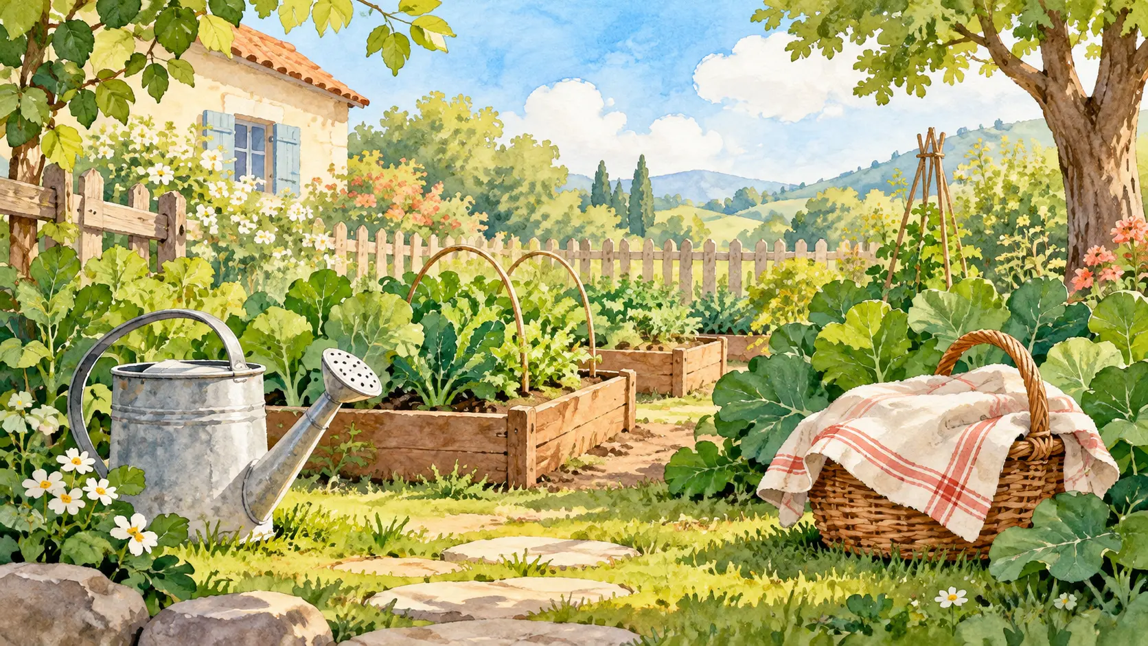 Adivinanzas de la huerta: ilustración de portada.