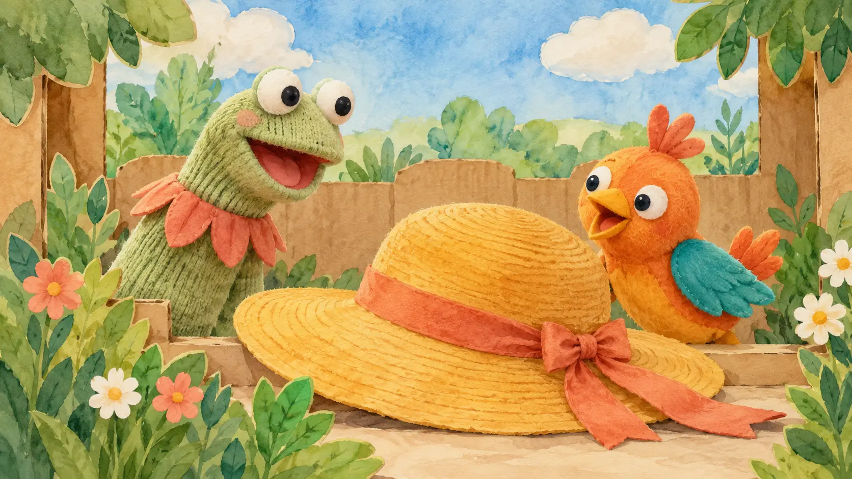 El sombrero que no se quedaba quieto: ilustración de portada.