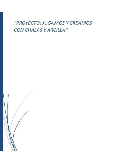 Portada Proyecto: Jugamos y Creamos con Chalas y Arcilla