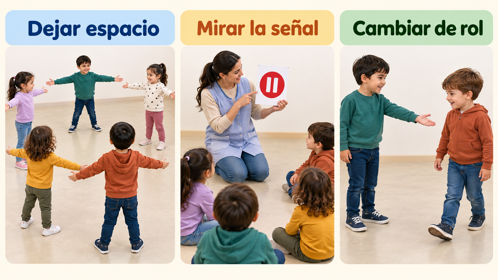 Espacio, pausa y cambios de rol ayudan a sostener una ronda compartida.