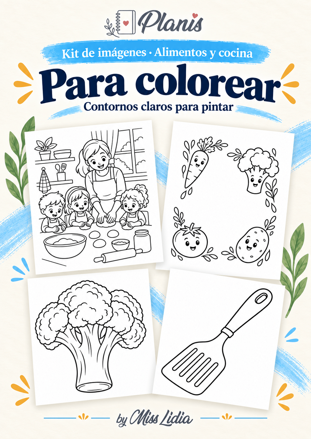 Para colorear: Alimentos y cocina Selección de dibujos de línea para colorear de Alimentos y cocina.
