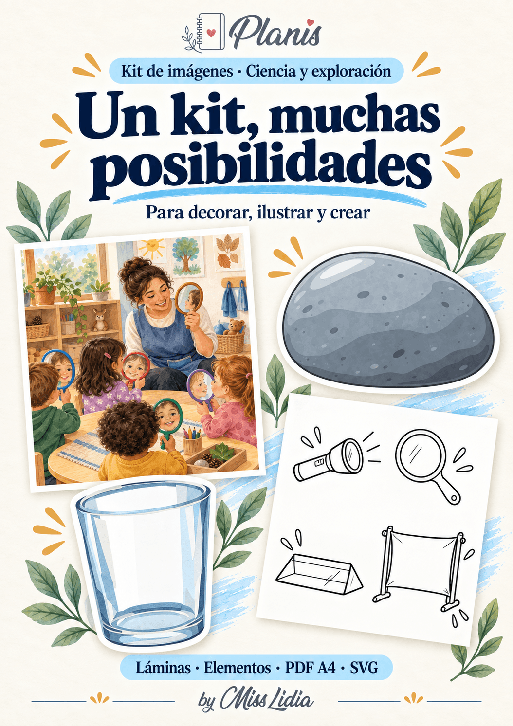 Un kit, muchas posibilidades: Ciencia y exploración Vista de los distintos recursos y formatos incluidos de Ciencia y exploración.