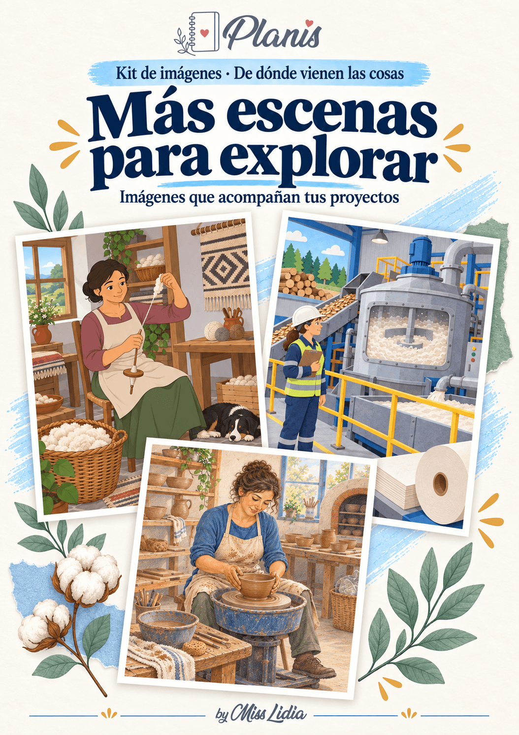 Más escenas para explorar del kit De dónde vienen las cosas.