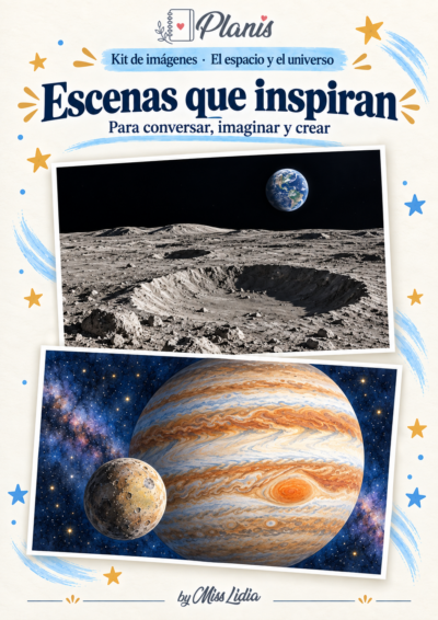 Escenas que inspiran del kit El espacio y el universo.