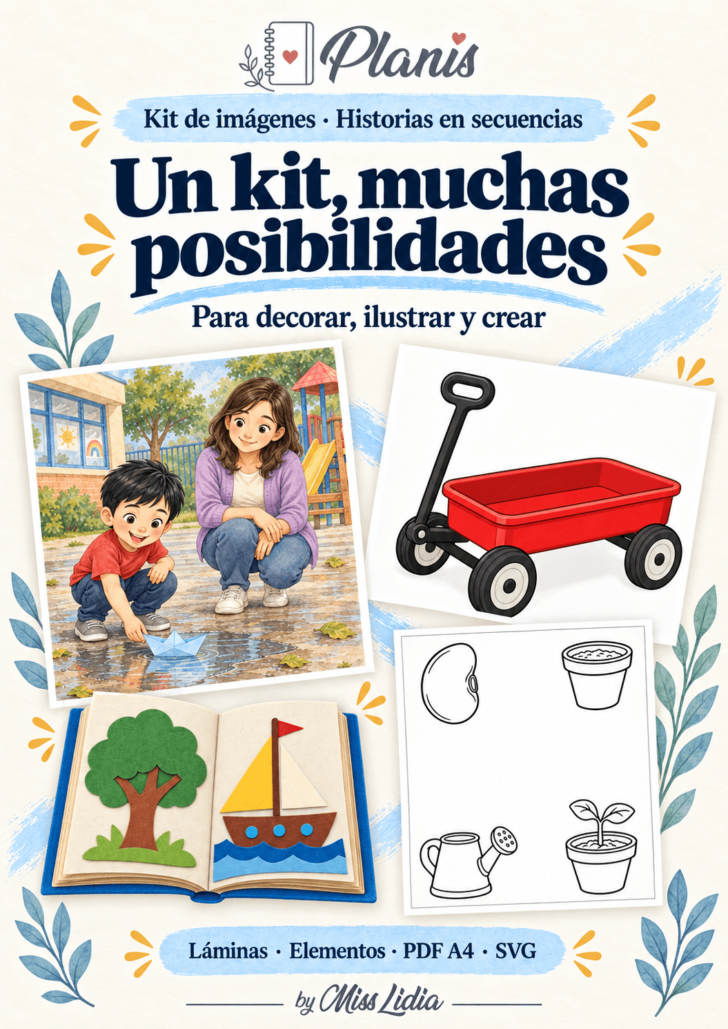 Un kit, muchas posibilidades del kit Historias en secuencias.