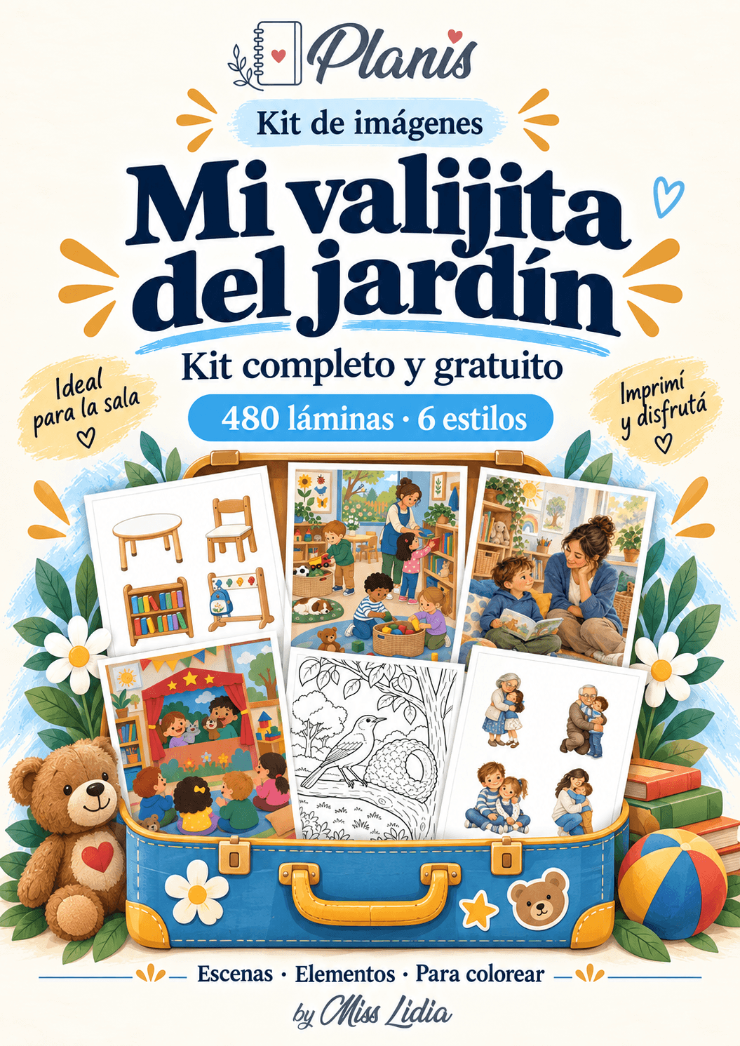 Mi valijita del jardín: kit completo y gratuito