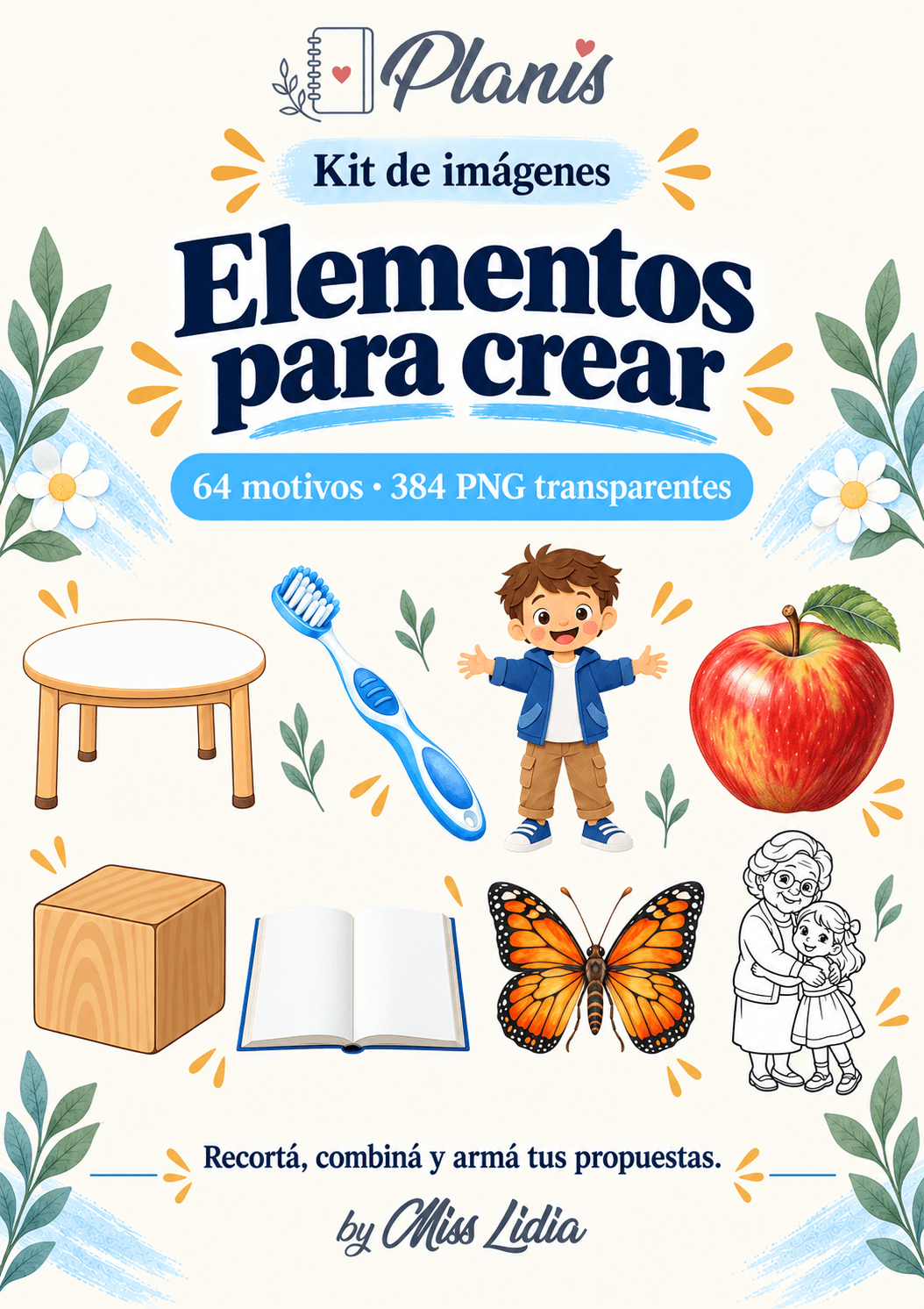 Mi valijita del jardín: elementos Mi valijita del jardín: elementos