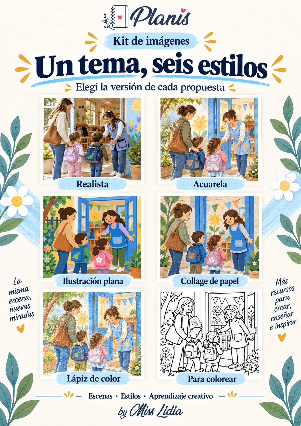 Mi valijita del jardín: seis estilos Mi valijita del jardín: seis estilos