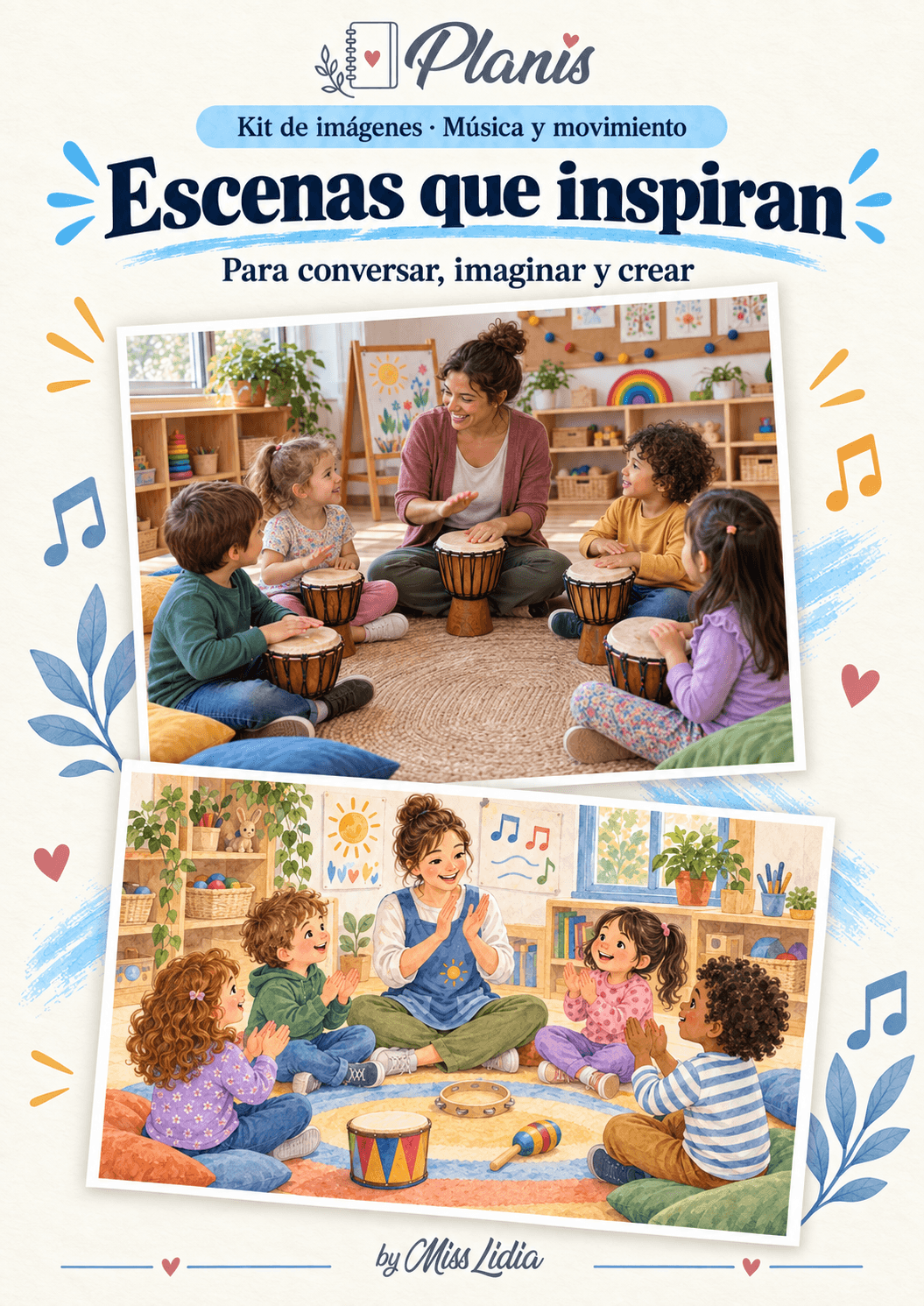 Escenas que inspiran: Música y movimiento Selección de escenas completas de Música y movimiento.