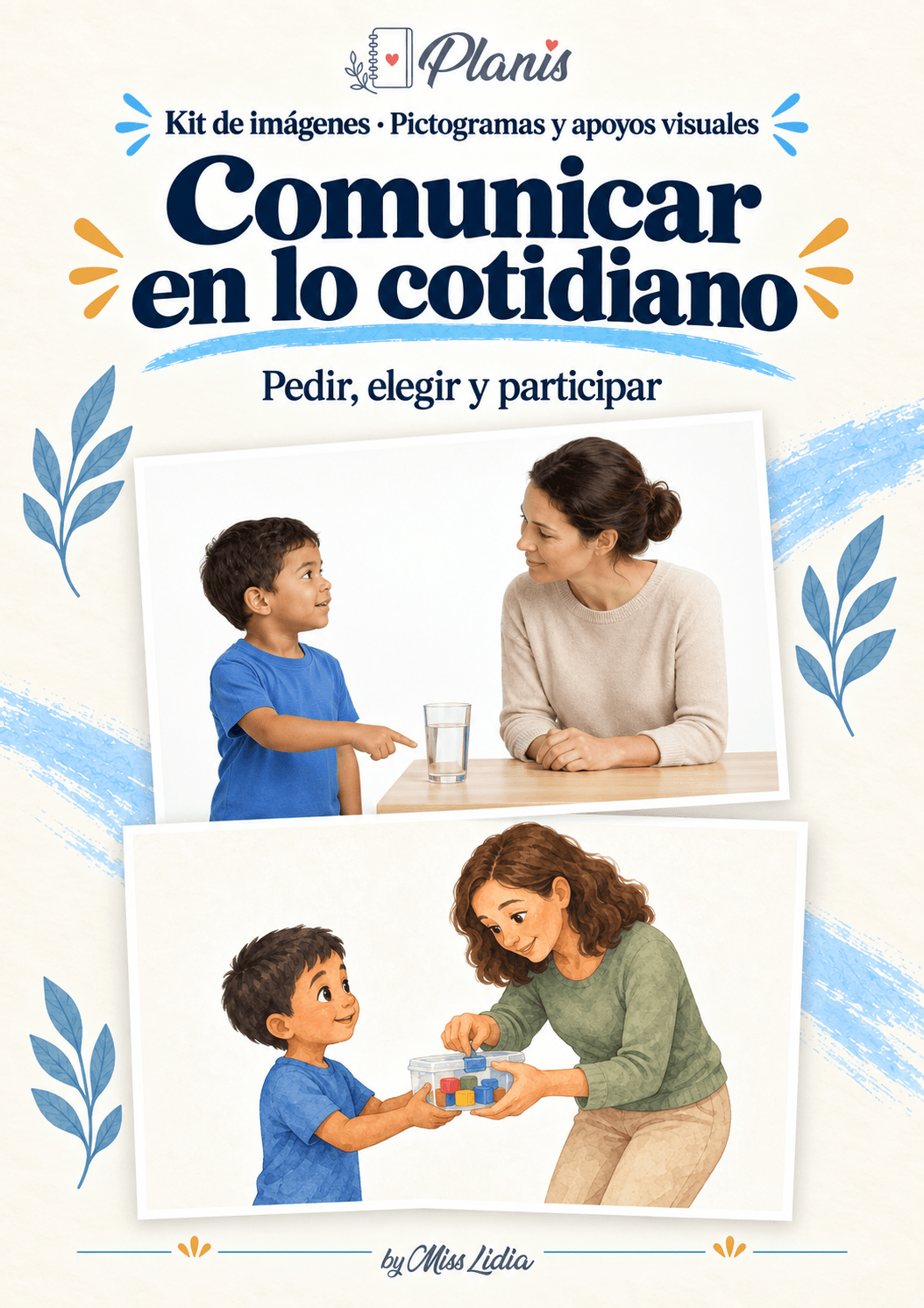 Escenas que inspiran: Pictogramas y apoyos visuales Selección de escenas completas de Pictogramas y apoyos visuales.
