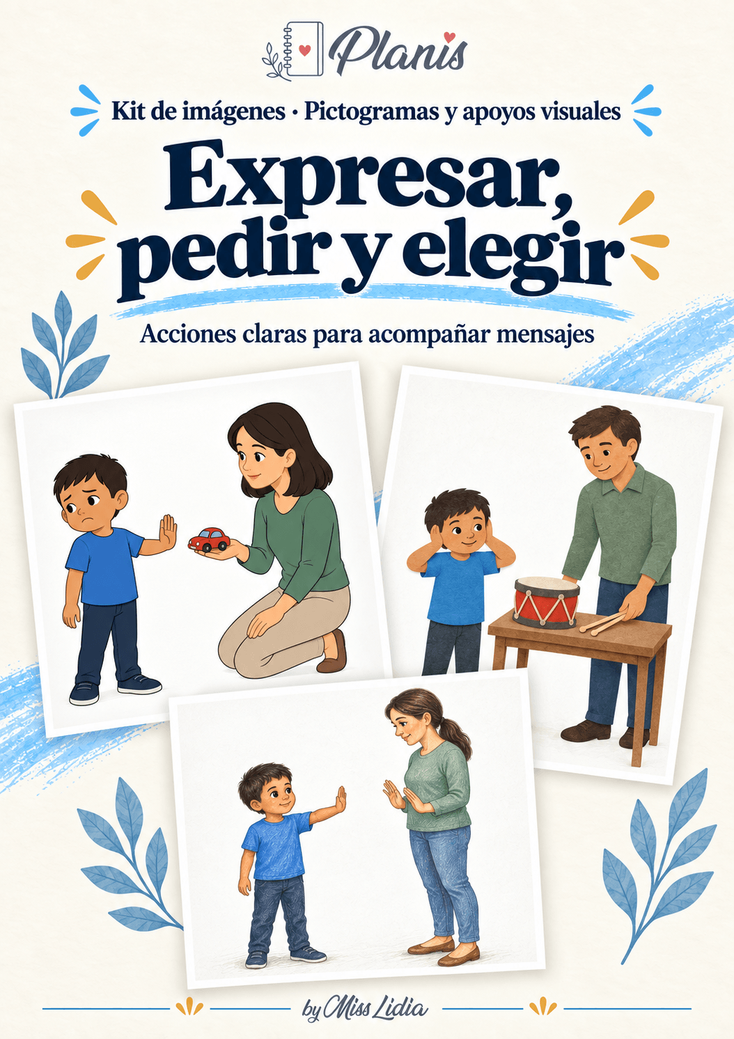Más escenas para explorar: Pictogramas y apoyos visuales Otras escenas y situaciones incluidas en el kit de Pictogramas y apoyos visuales.