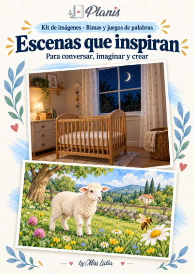Escenas que inspiran del kit Rimas y juegos de palabras.