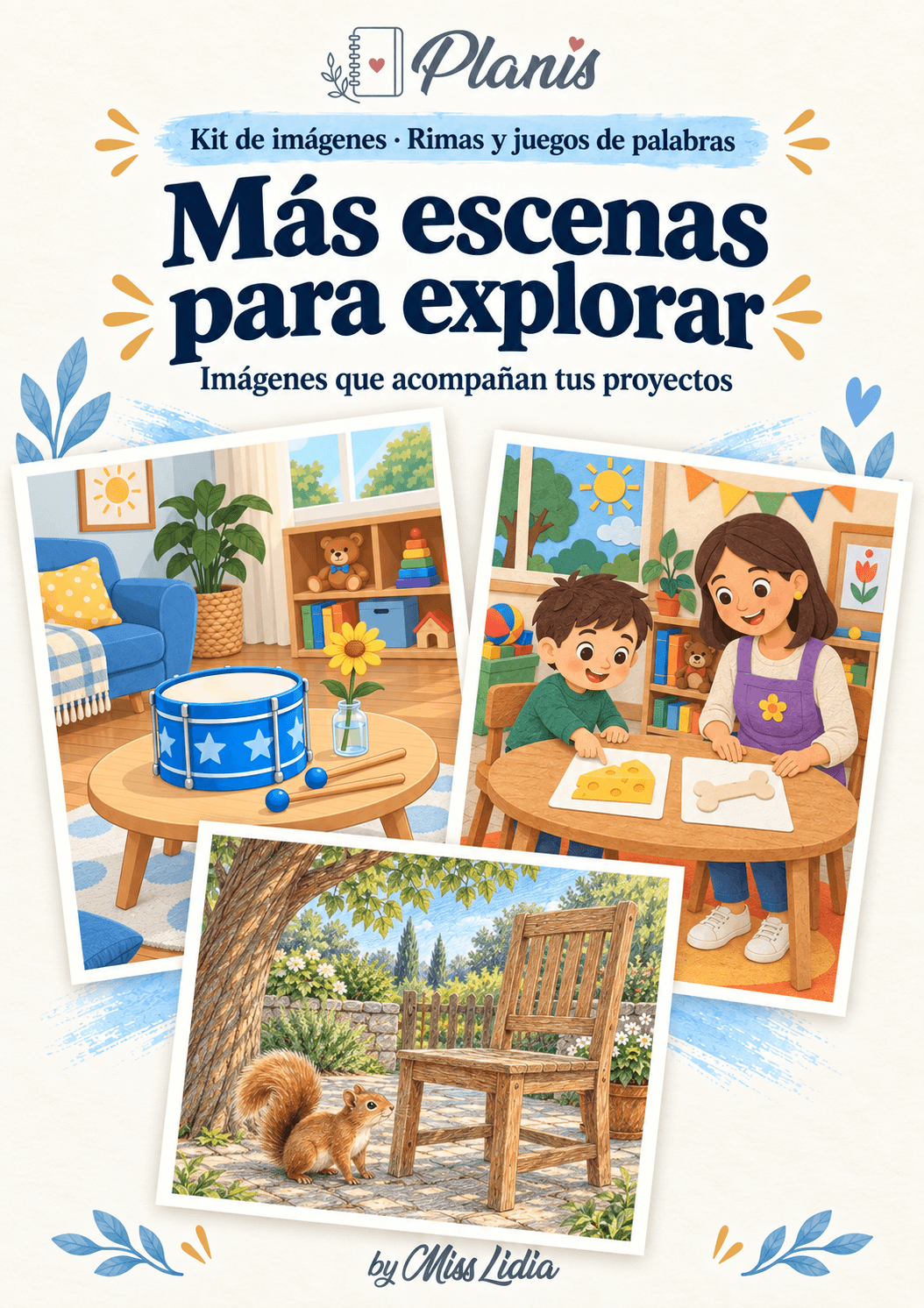Más escenas para explorar del kit Rimas y juegos de palabras.