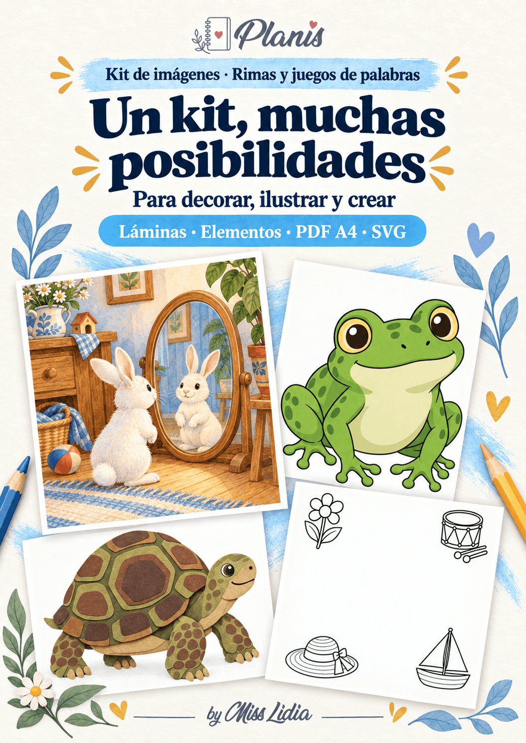 Un kit, muchas posibilidades del kit Rimas y juegos de palabras.