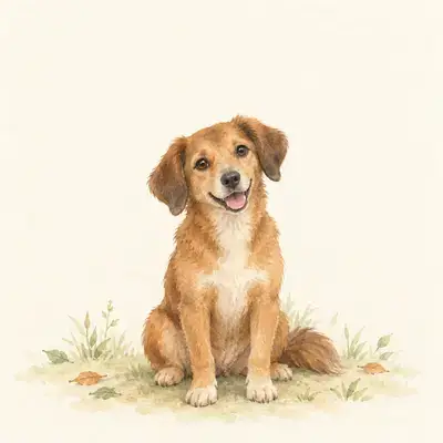 Ilustración de un perro para presentar la secuencia de cuidados en Nivel Inicial